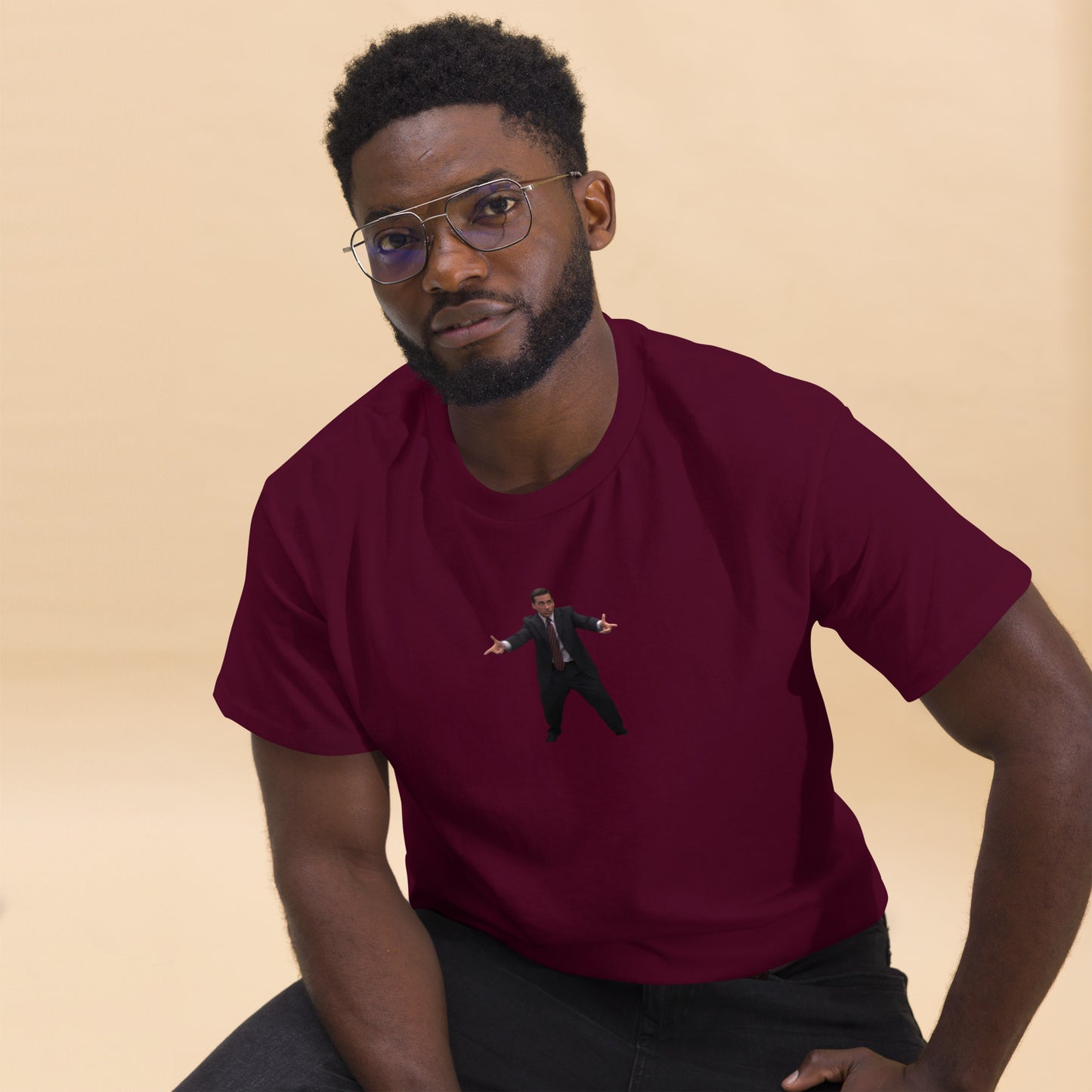 Michael finger guns Men's classic tee