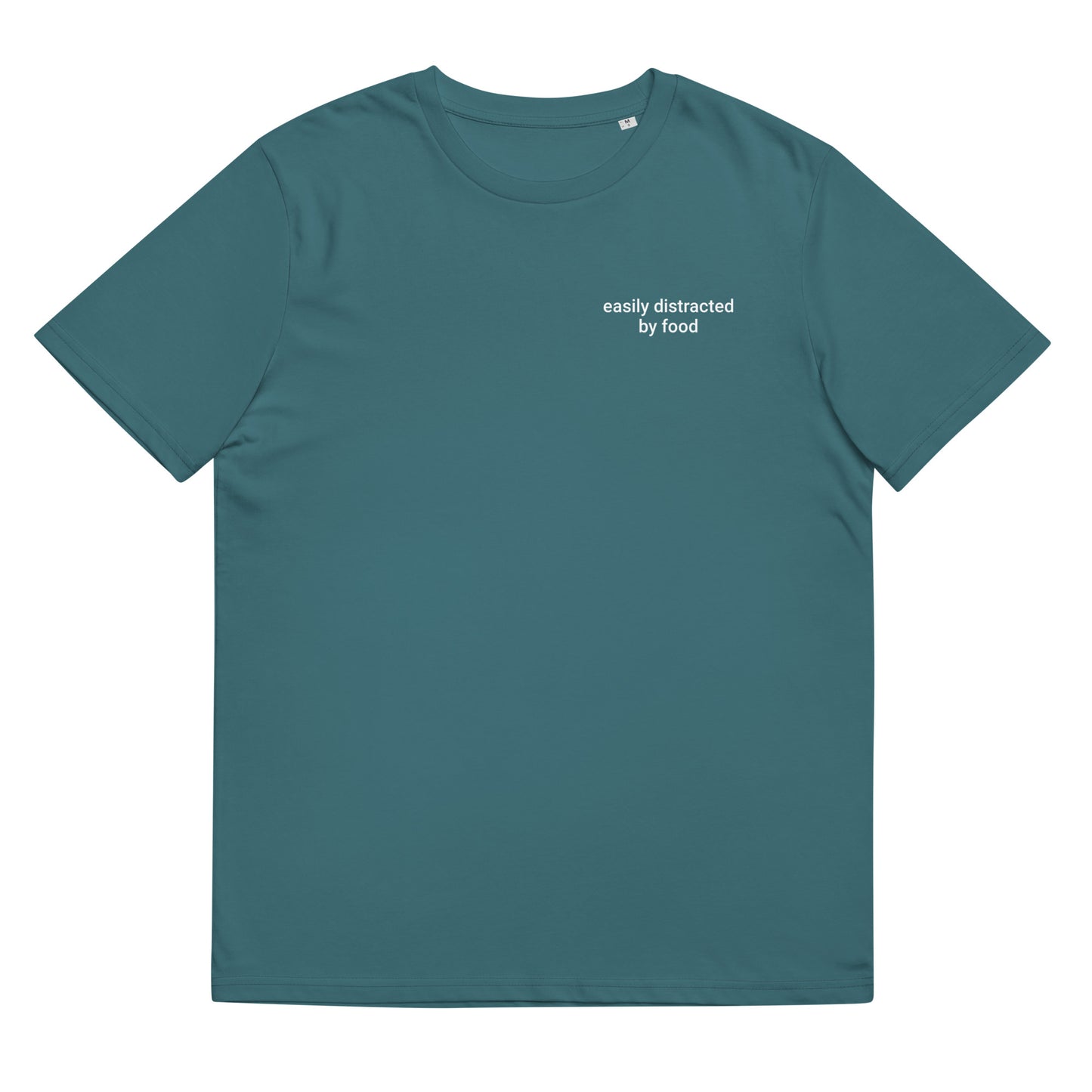 Distracted Food Unisex organic cotton t-shirt