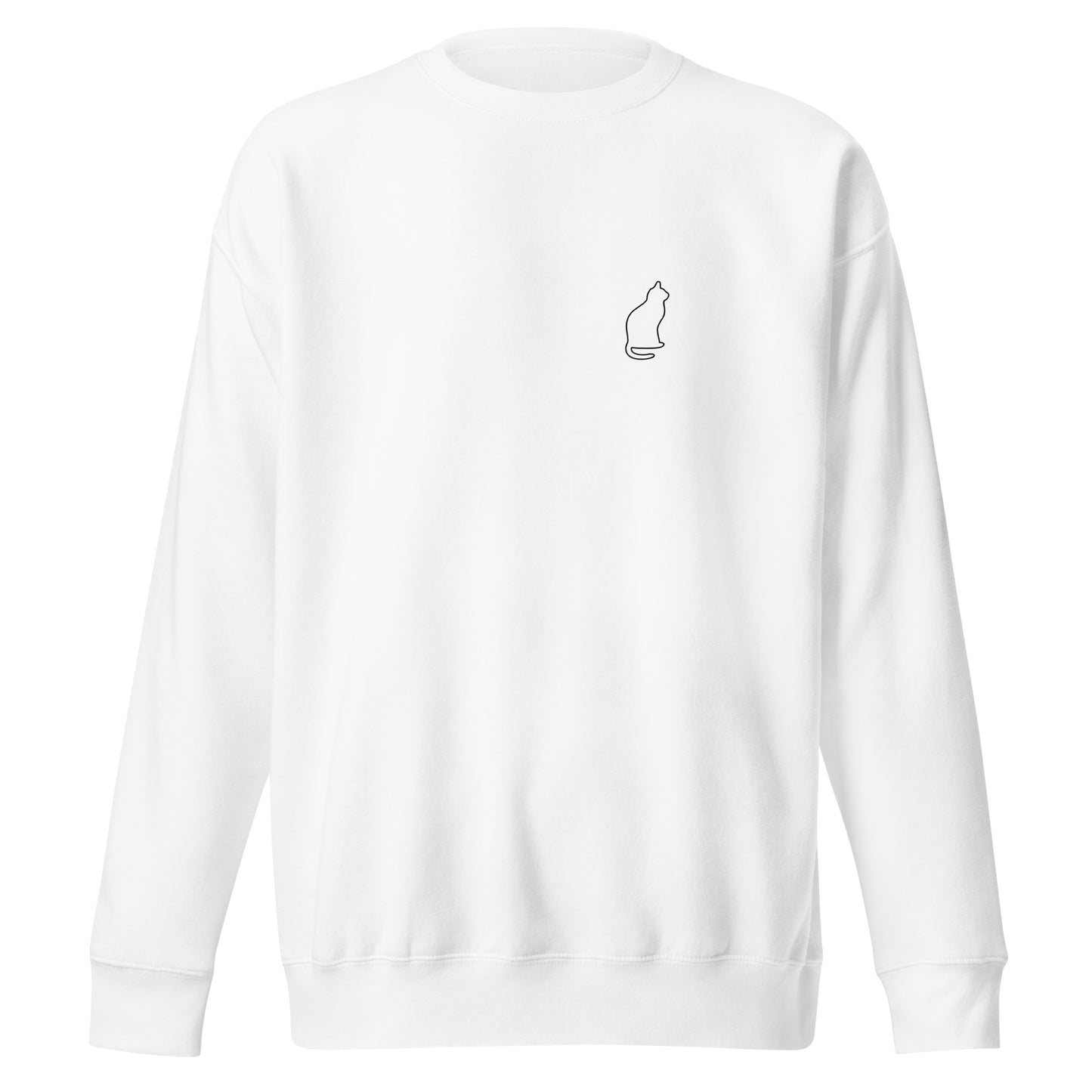 Cat Silhouette Unisex Premium Sweatshirt