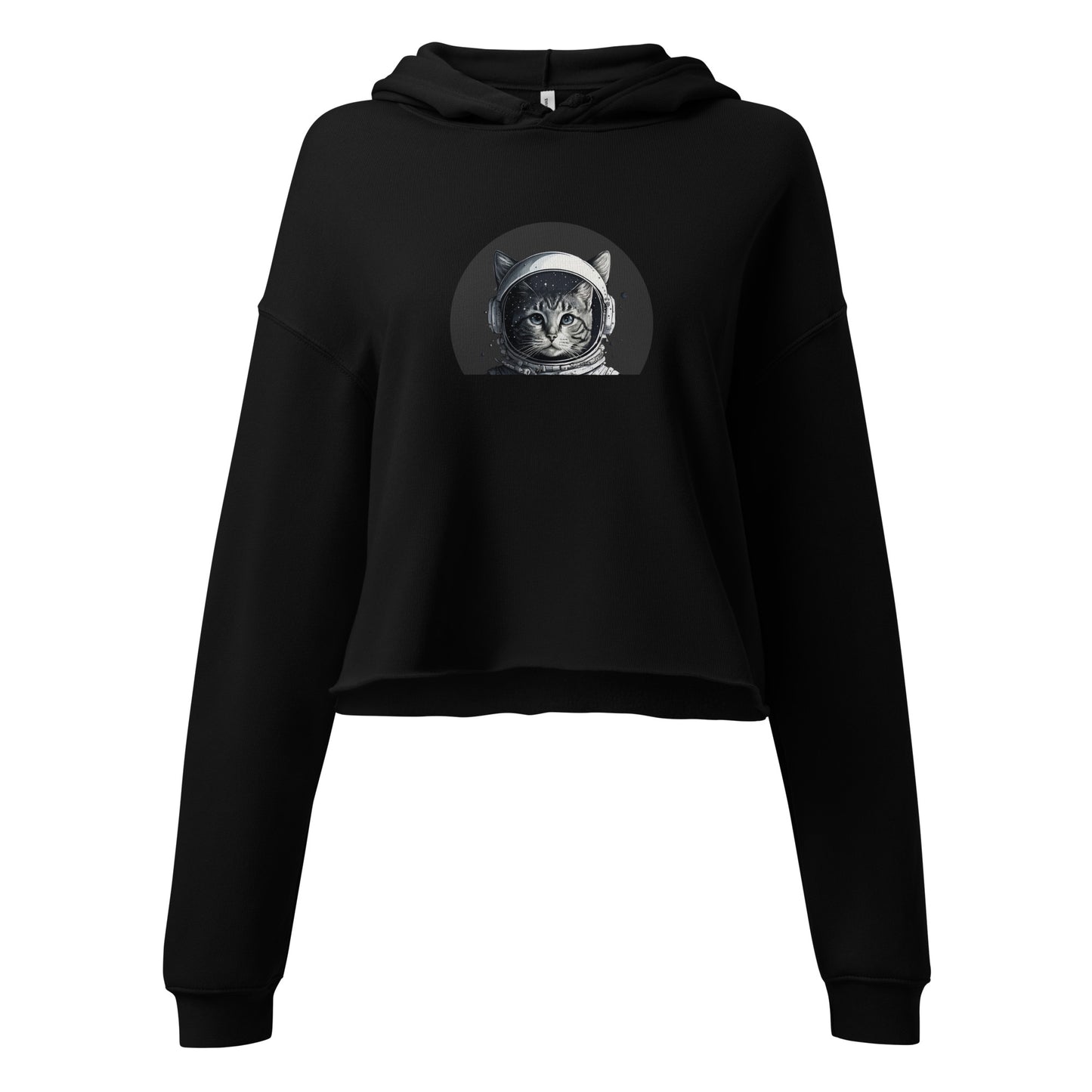 Space cat Crop Hoodie