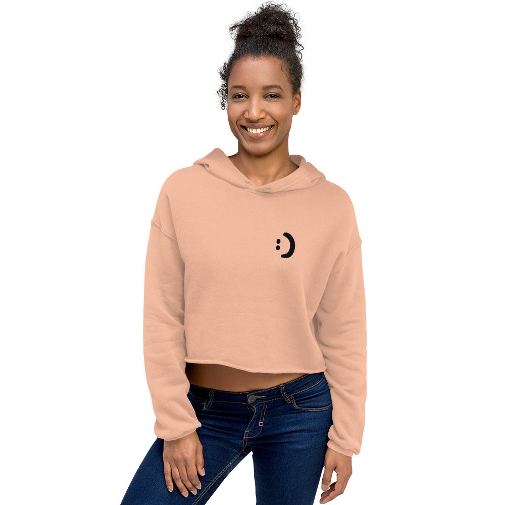 Smiley Crop Hoodie