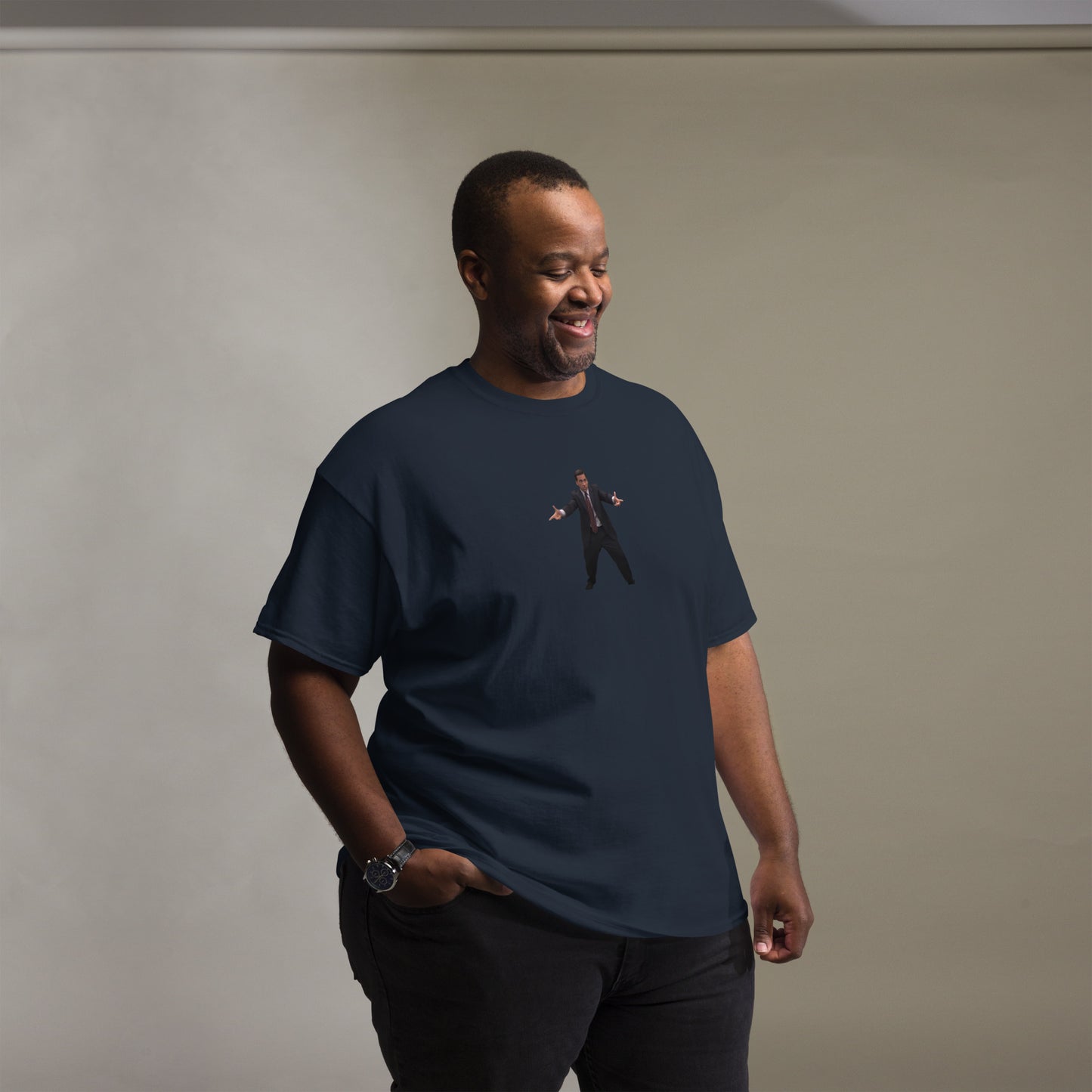 Michael finger guns Men's classic tee