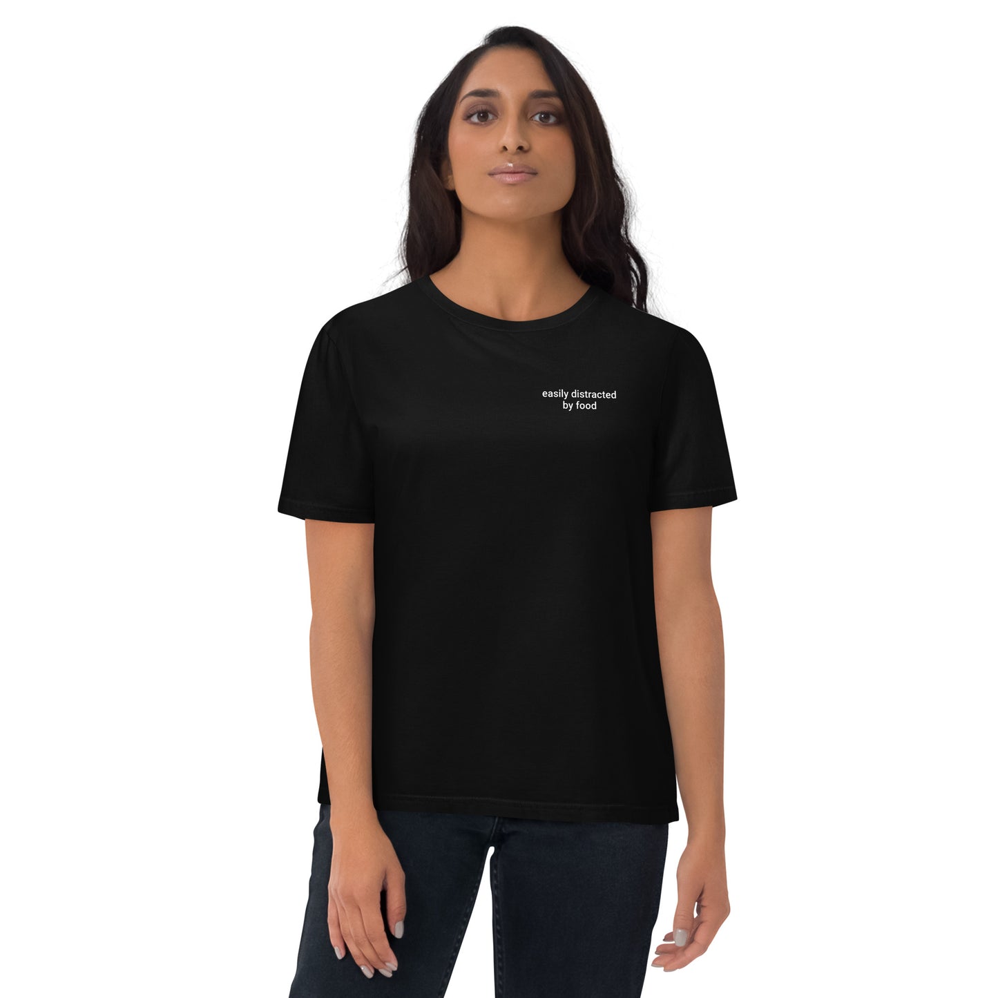 Distracted Food Unisex organic cotton t-shirt