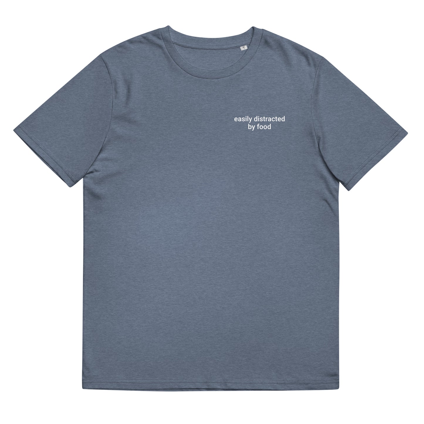 Distracted Food Unisex organic cotton t-shirt