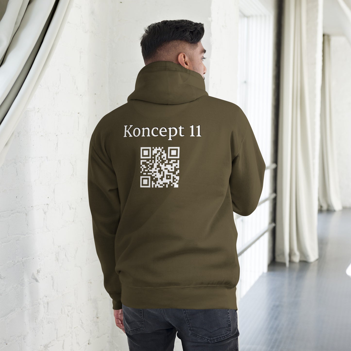 Koncept11 QR Dark Unisex Hoodie