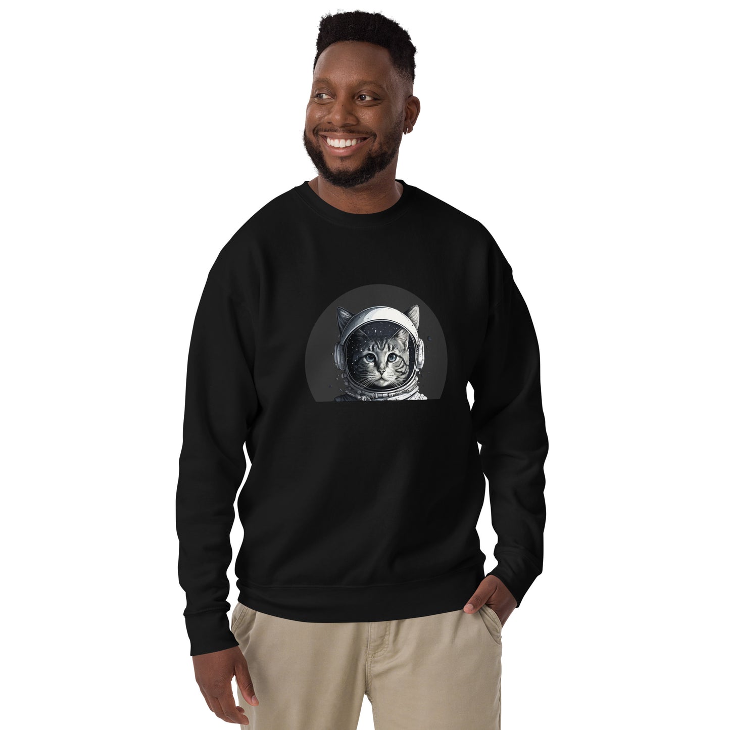 Space cat Unisex Premium Sweatshirt