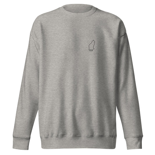 Cat Silhouette Unisex Premium Sweatshirt