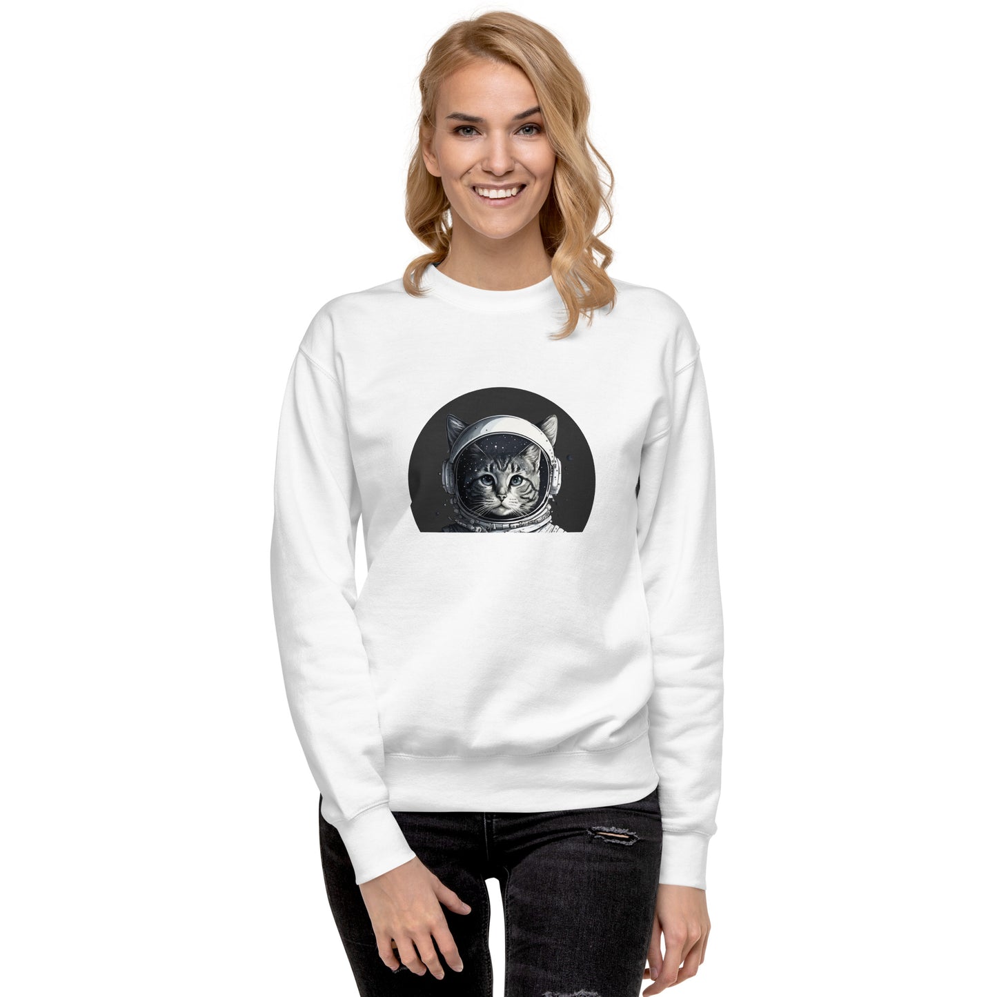 Space cat Unisex Premium Sweatshirt