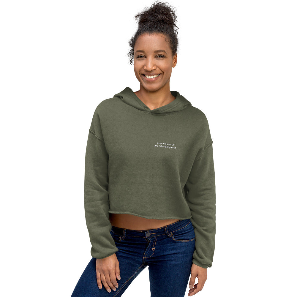 Even the Pieces Crop Hoodie