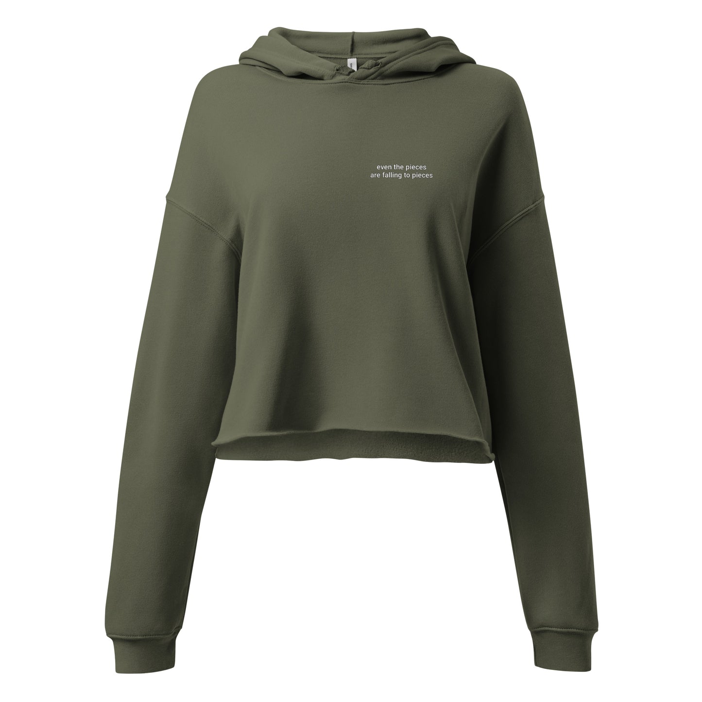 Even the Pieces Crop Hoodie